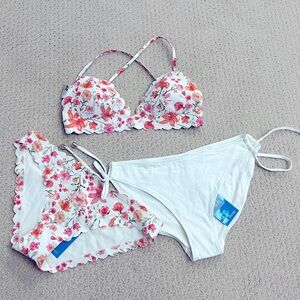 NWT H&M Swim Suit Separates 3 pieces included (1top, 2bottoms)